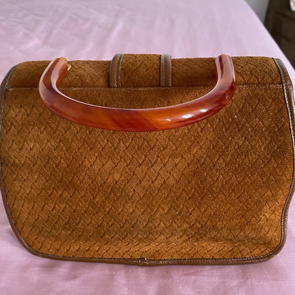 Etra Suede Leather hand bag - Picture 3 of 15